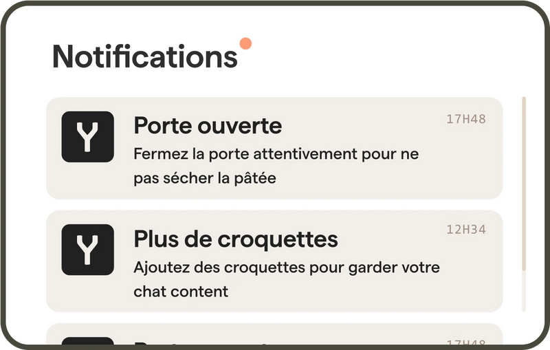 Notifications app Yomy