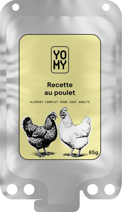 Poche de pâtée Yomy poulet 85g