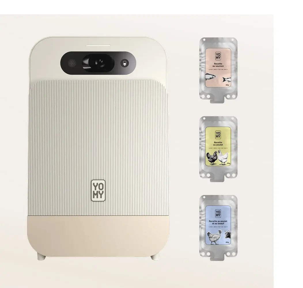 1 robot YOMY + 3 poches offertes