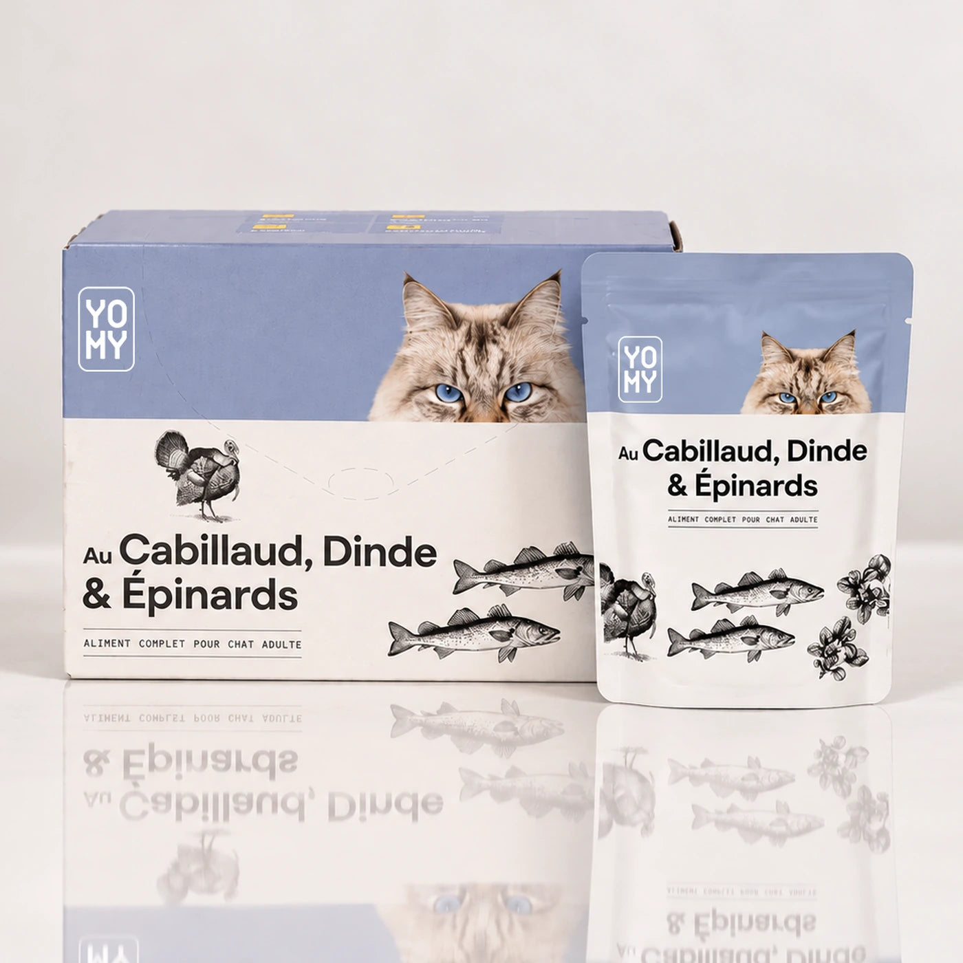 Cabillaud, Dinde & Épinards - 12 x 85 g