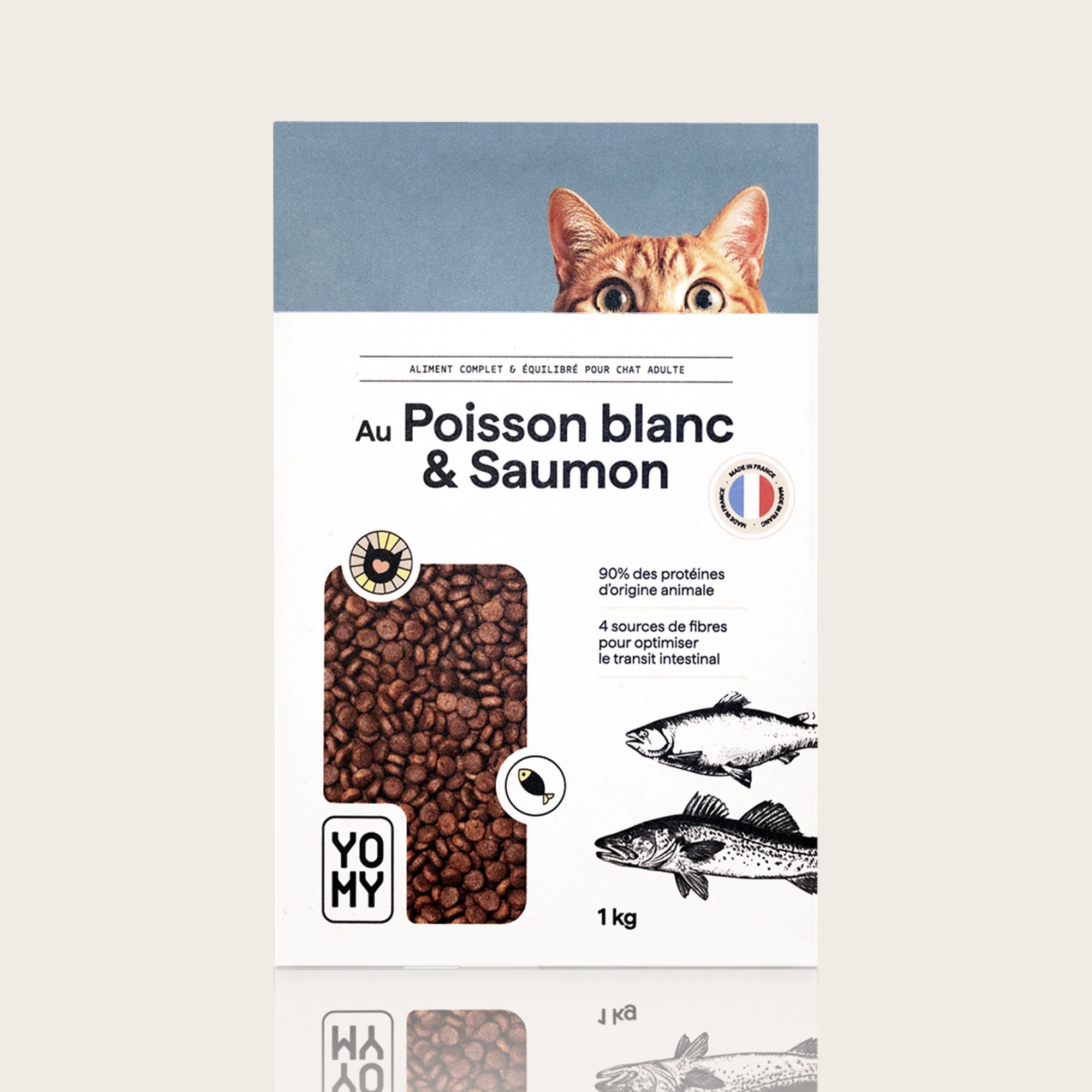 Croquettes au Poisson blanc & Saumon - 1kg