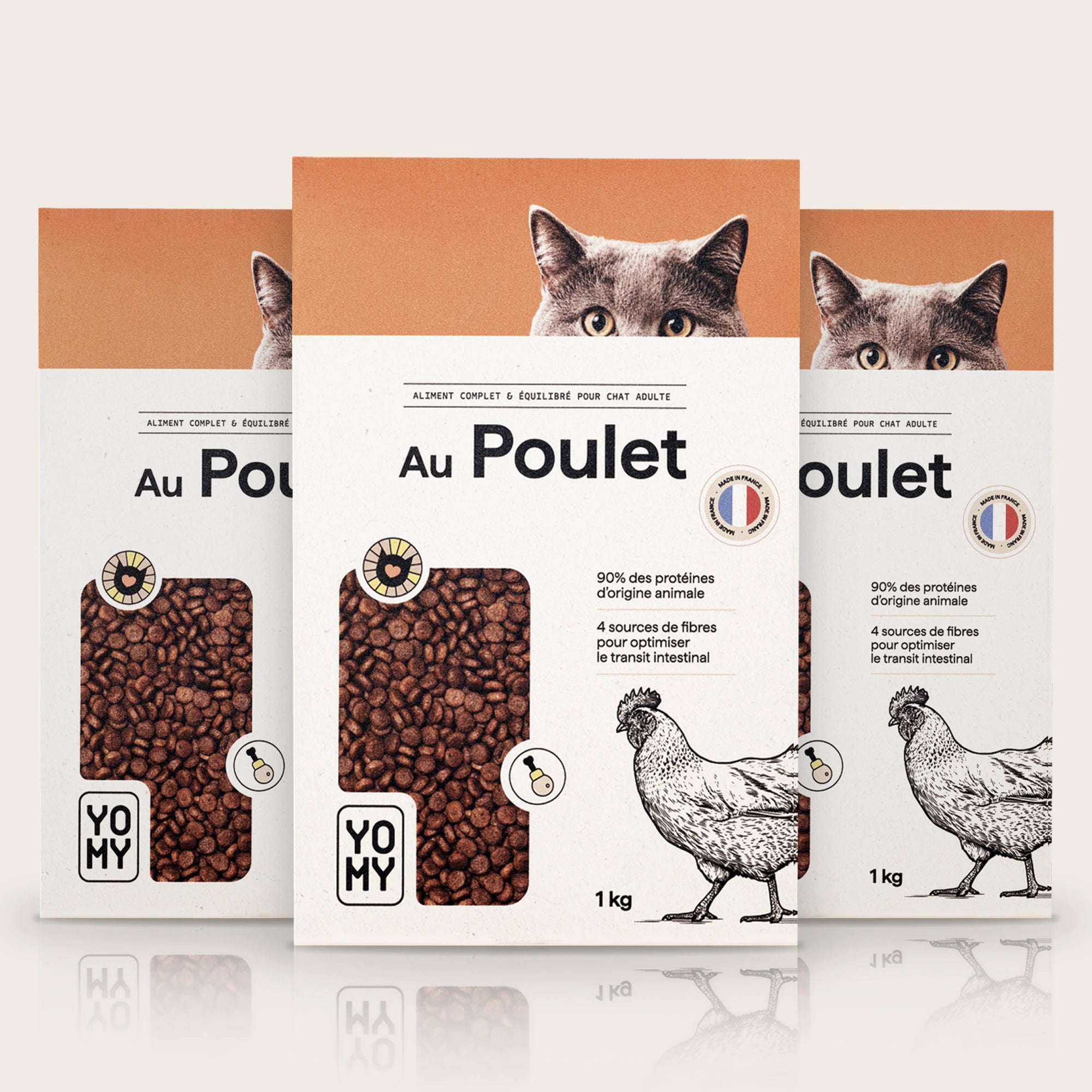 Lot de 3 croquettes Poulet