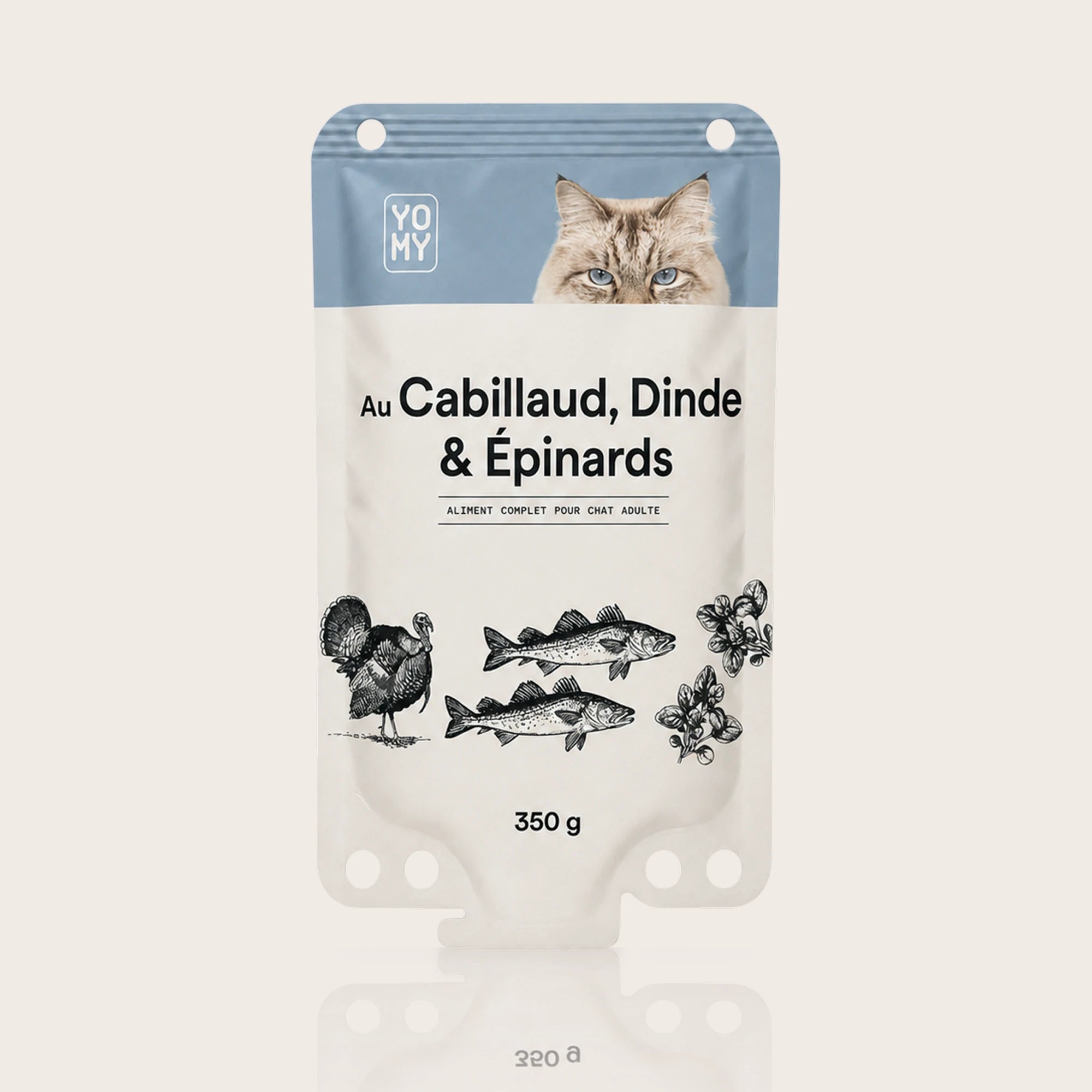 Cabillaud, Dinde & Épinards - 4 x 350g