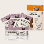 Pâtée Canard, Dinde & Betteraves 4 x 350 g + Croquettes Poulet 1 kg