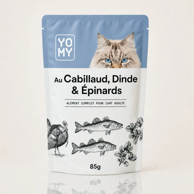 Cabillaud, Dinde & Épinards - 85g