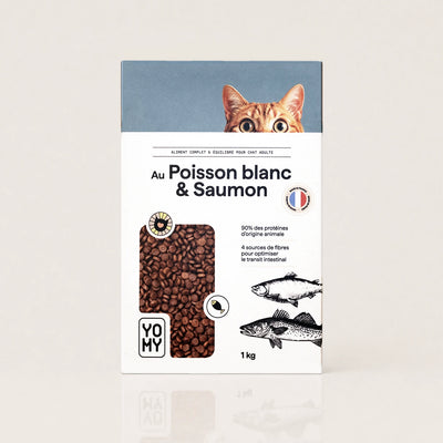 Croquettes au Poisson blanc & Saumon - 1kg