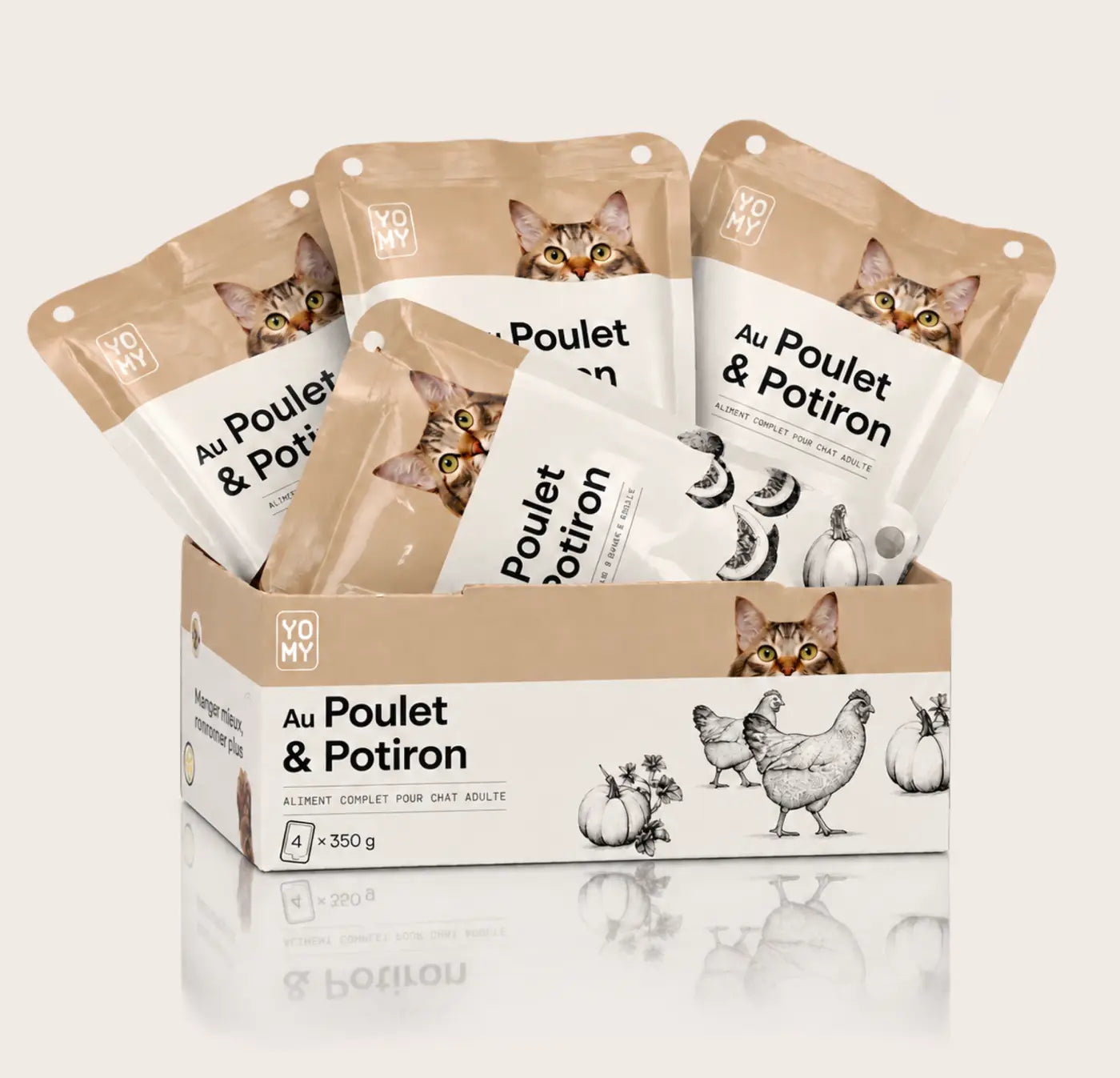 Poulet & Potiron - 4 x 350 g