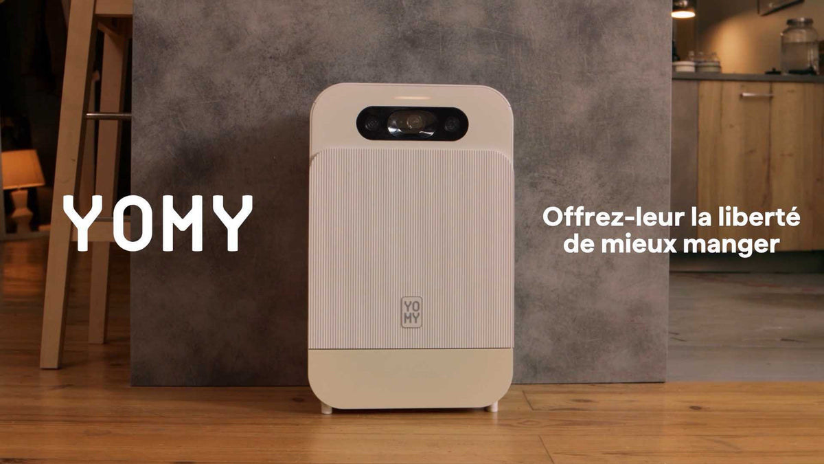 Yomy - Le robot qui envoie de la pâtée - pour chat - – yomy.care